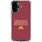 University of Minnesota Athletic Text iPhone 16 Plus Clear Case