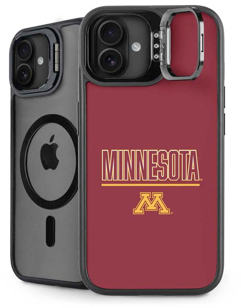 University of Minnesota Athletic Text iPhone 16 Plus Kickstand Case