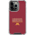 University of Minnesota Athletic Text iPhone 16 Pro Clear Case