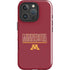University of Minnesota Athletic Text iPhone 16 Pro Impact Case