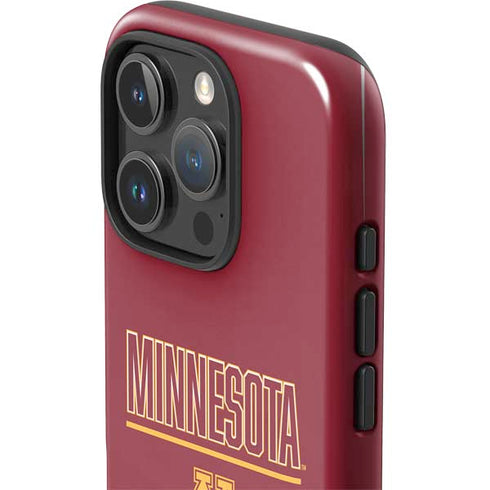 University of Minnesota Athletic Text iPhone 16 Pro Max Impact Case