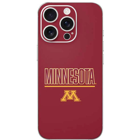 University of Minnesota Athletic Text iPhone 16 Pro Skin