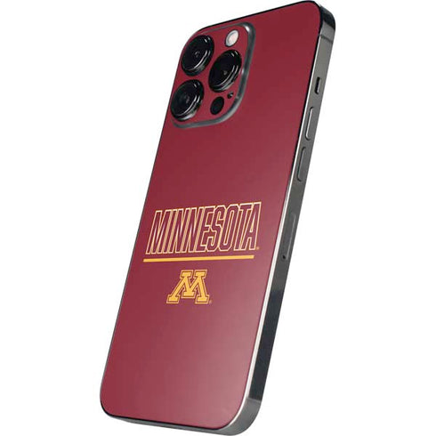 University of Minnesota Athletic Text iPhone 16 Pro Skin