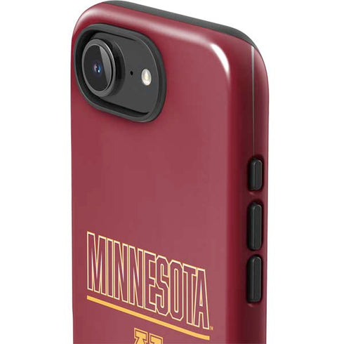 University of Minnesota Athletic Text iPhone 16e Impact Case