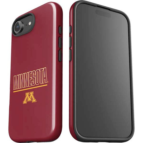 University of Minnesota Athletic Text iPhone 16e Impact Case