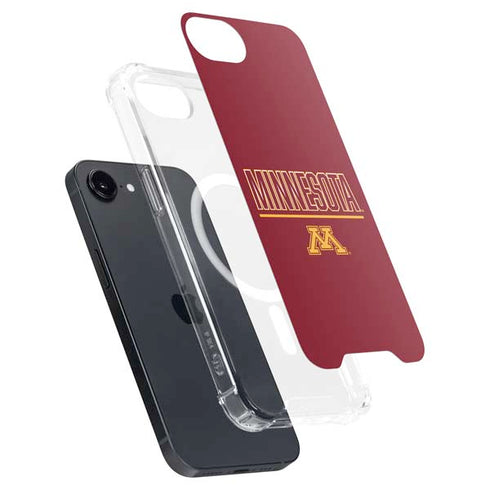 University of Minnesota Athletic Text iPhone 16e MagSafe Case