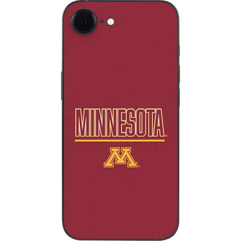 University of Minnesota Athletic Text iPhone 16e Skin