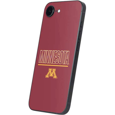 University of Minnesota Athletic Text iPhone 16e Skin