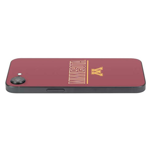 University of Minnesota Athletic Text iPhone 16e Skin