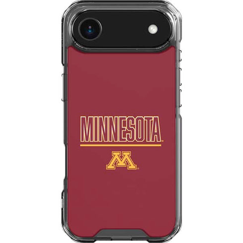 University of Minnesota Athletic Text iPhone 17 Air Clear Case