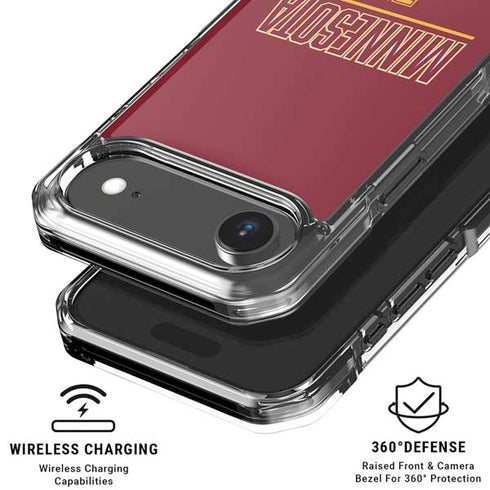 University of Minnesota Athletic Text iPhone 17 Air Clear Case