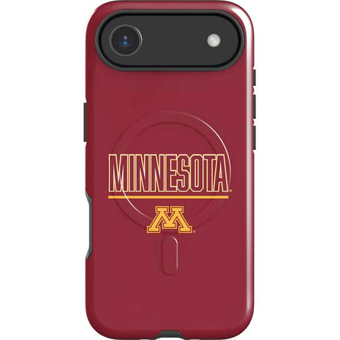 University of Minnesota Athletic Text iPhone 17 Air Magsafe Impact Case