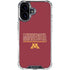 University of Minnesota Athletic Text iPhone 17 Clear Case