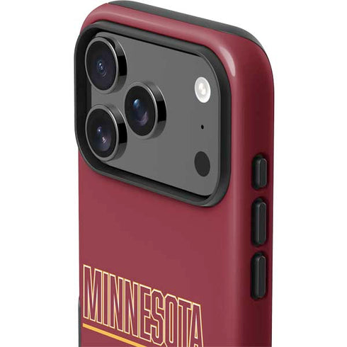 University of Minnesota Athletic Text iPhone 17 Pro Impact Case