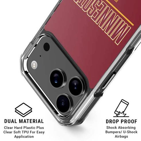 University of Minnesota Athletic Text iPhone 17 Pro MagSafe Case