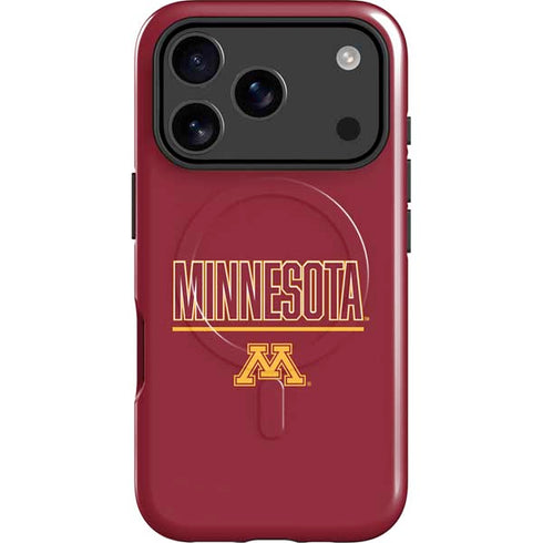 University of Minnesota Athletic Text iPhone 17 Pro Magsafe Impact Case
