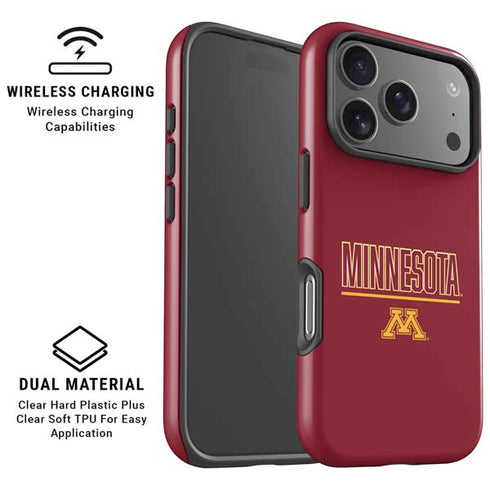 University of Minnesota Athletic Text iPhone 17 Pro Magsafe Impact Case