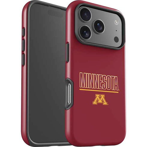 University of Minnesota Athletic Text iPhone 17 Pro Max Impact Case