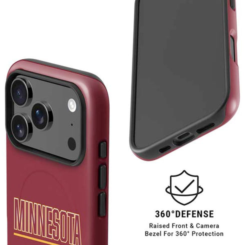 University of Minnesota Athletic Text iPhone 17 Pro Max Magsafe Impact Case