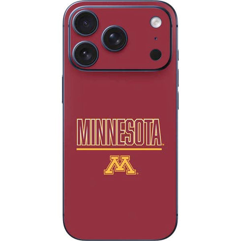 University of Minnesota Athletic Text iPhone 17 Pro Max Skin