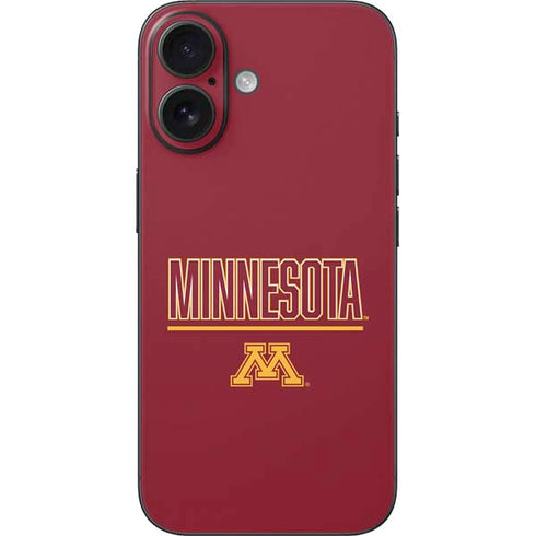 University of Minnesota Athletic Text iPhone 17 Skin