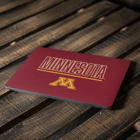University of Minnesota Athletic Text Apple MacBook Air Skin