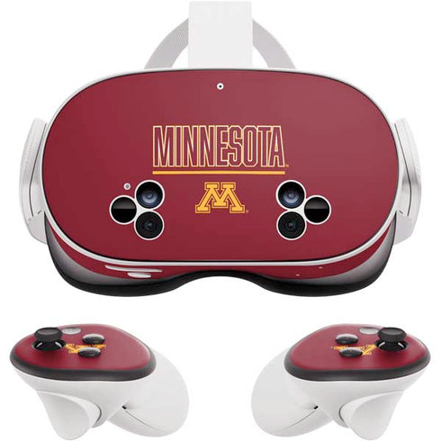 University of Minnesota Athletic Text Meta Quest 3S Skin