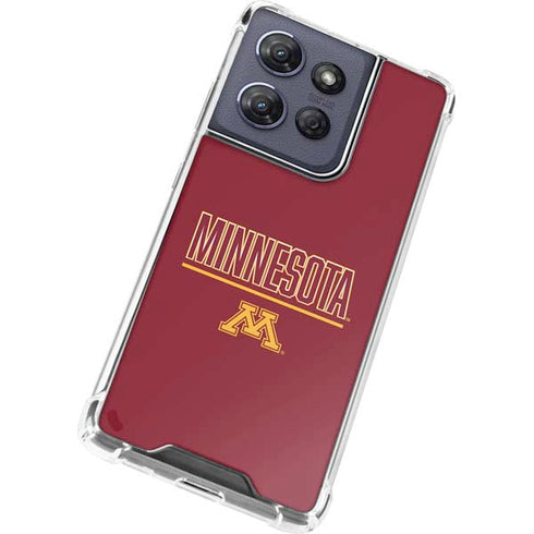 University of Minnesota Athletic Text Moto G Power 5G (2025) Clear Case