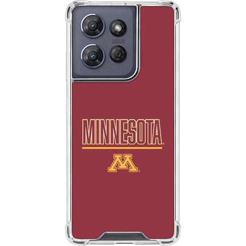 University of Minnesota Athletic Text Moto G Stylus 5G (2025) Clear Case