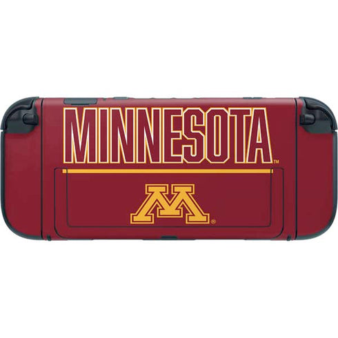 University of Minnesota Athletic Text Nintendo Switch 2 (2025) with Joy-Con Skin