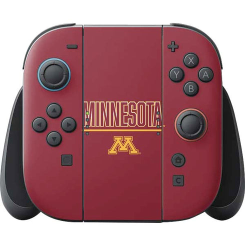 University of Minnesota Athletic Text Nintendo Switch 2 (2025) Joy-Con Controller Skin