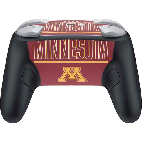 University of Minnesota Athletic Text Nintendo Switch 2 (2025) Pro Controller Skin