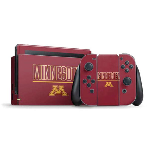 University of Minnesota Athletic Text Nintendo Skins