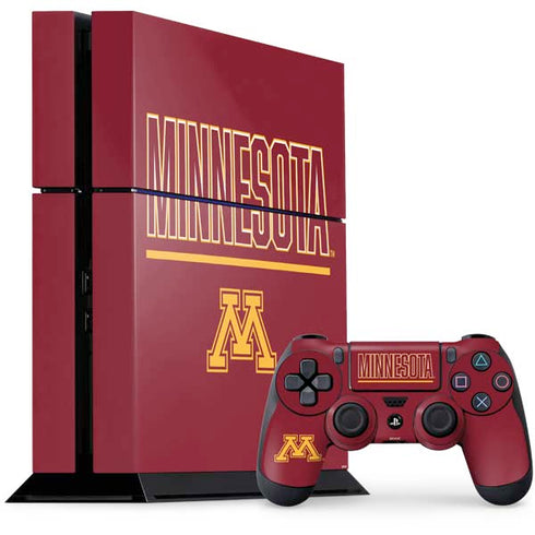 University of Minnesota Athletic Text PlayStation PS4 Skins