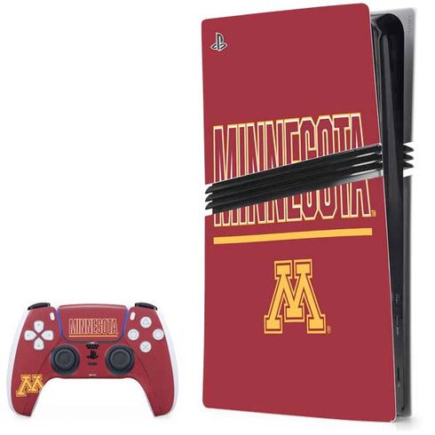 University of Minnesota Athletic Text PS5 Pro Bundle Skin