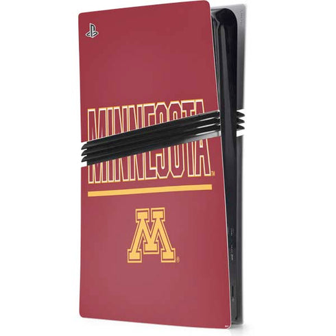 University of Minnesota Athletic Text PlayStation PS5 Skins