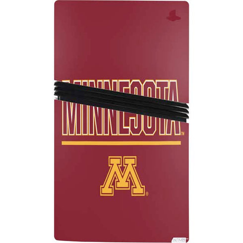 University of Minnesota Athletic Text PS5 Pro Console Skin