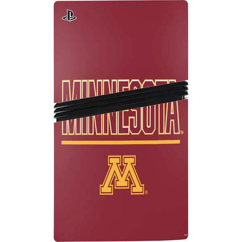 University of Minnesota Athletic Text PS5 Pro Disk Bundle Skin