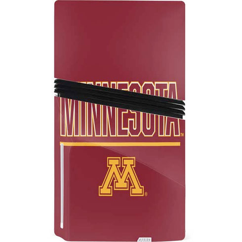 University of Minnesota Athletic Text PS5 Pro Disk Console Skin