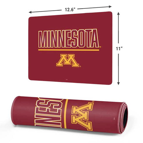 University of Minnesota Athletic Text Gaming Mouse Pad