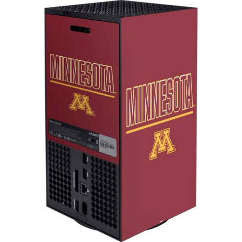 University of Minnesota Athletic Text Xbox Series X Bundle Skin