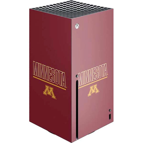 University of Minnesota Athletic Text Xbox Series X Skins