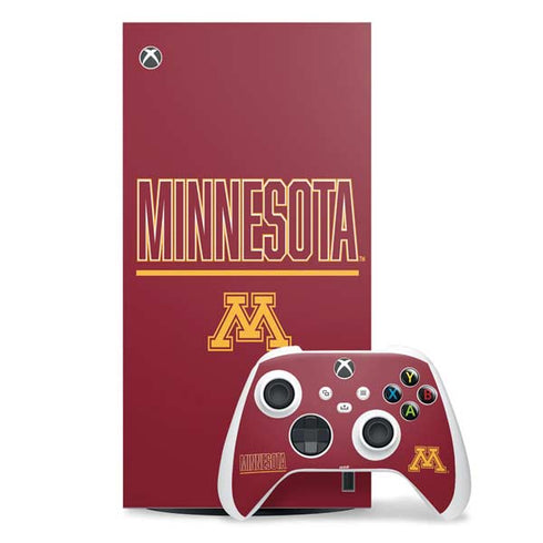 University of Minnesota Athletic Text Xbox Series X Skins