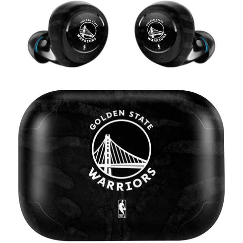 NBA Golden State Warriors Black Animal Print Amazon Echo Buds Skin
