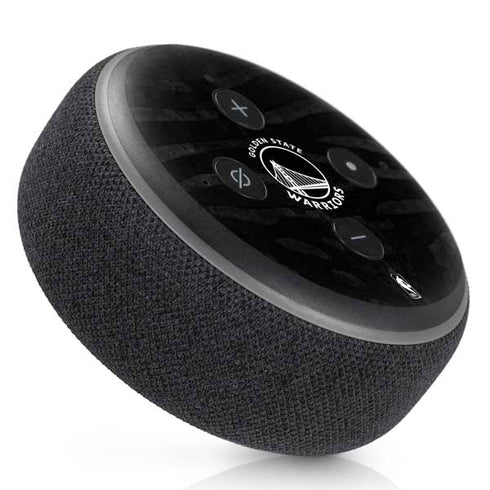 NBA Golden State Warriors Black Animal Print Amazon Echo Dot Skin
