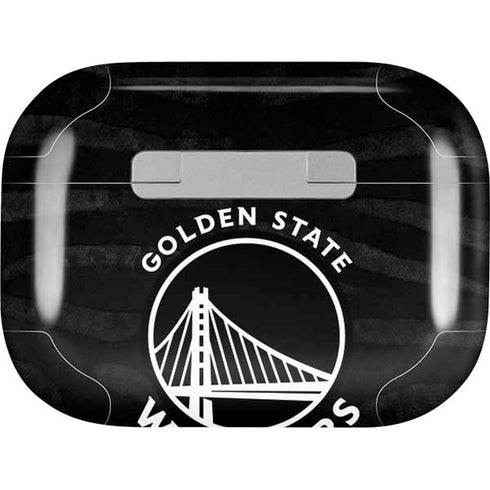 NBA Golden State Warriors Black Animal Print Apple AirPods Pro Skin