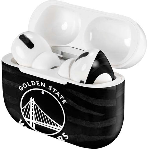 NBA Golden State Warriors Black Animal Print Apple AirPods Pro Skin