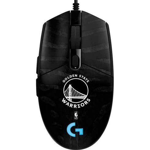 NBA Golden State Warriors Black Animal Print G203 Prodigy RGB Wired Gaming Mouse Skin