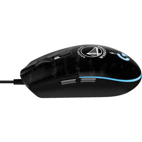 NBA Golden State Warriors Black Animal Print G203 Prodigy RGB Wired Gaming Mouse Skin