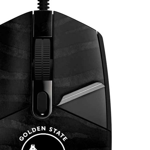 NBA Golden State Warriors Black Animal Print G203 Prodigy RGB Wired Gaming Mouse Skin